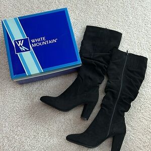 NIB White Mountain Slouch Boots, 9 Black